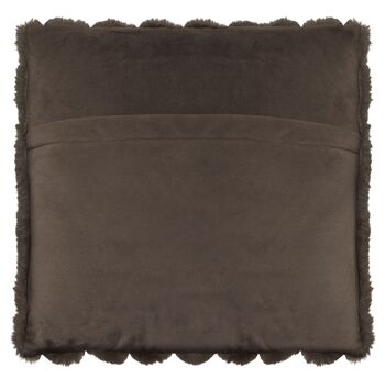 Coussin rayé exclusif - Wave M - Marron 4