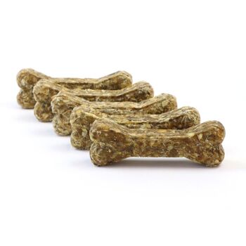 DOGBOSS os à mâcher 100% naturels, chiot et senior, peau de bœuf avec tripes, lot de 5 en 12 cm (5x55g=275g) ou 17 cm (5x105g=525g) 5