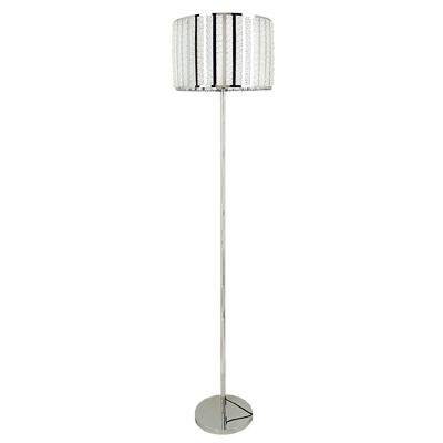 LAMPADAIRE EN MÉTAL AVEC ÉCRAN MÉTALLIQUE 35X35X160CM HM111100