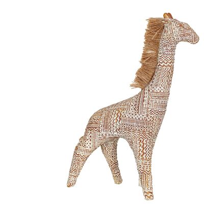 Giraffenfigur aus Kunstharz mit Haaren HM102209