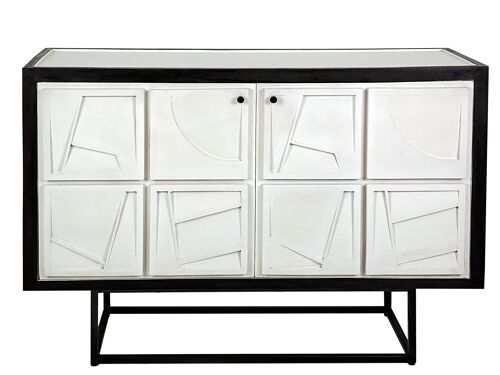 MUEBLE 2 PTAS. DC. ABSTRACT MADERA 122X46X86CM HM121011