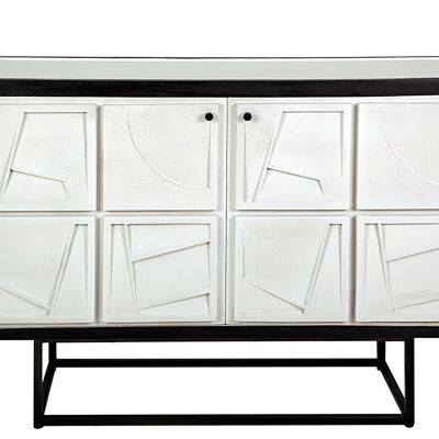MUEBLE 2 PTAS. DC. ABSTRACT MADERA 122X46X86CM HM121011