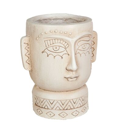 ETHNIC MAN RESIN BUST/FLOWER POT 26X22X30CM HM192503