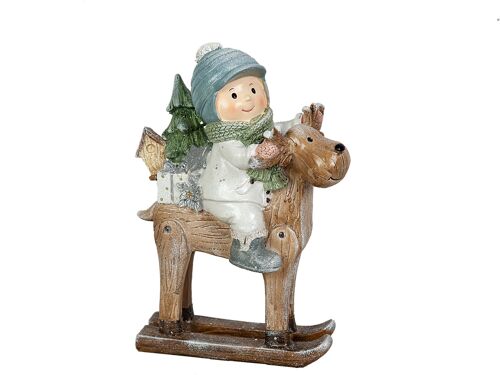 FIGURA NIÑO EN RESINA RESINA HM192532