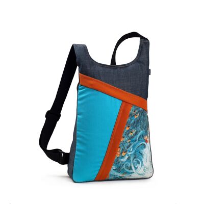 ZAINO colorato MODELLO CDV PAVONE -HANDMADe-