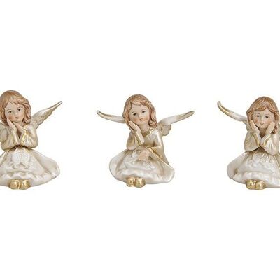 Porcelain angel, 3 assorted, W8 x D7 x H7 cm