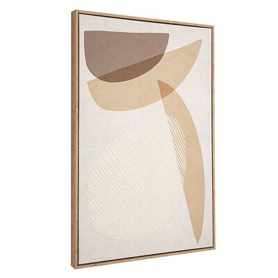 CUADRO BEIGE  LINO C/MARCO HM402412