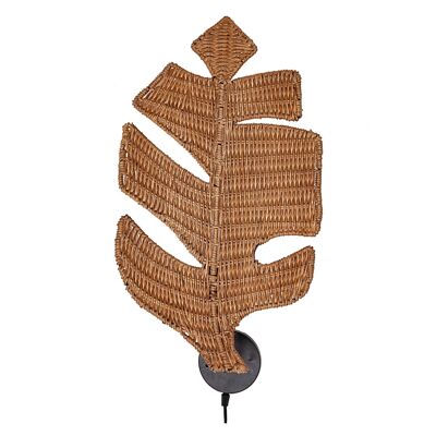 LAMPADA DA PARETE CON FOGLIA RATTAN E27/ 220-240V HM472295