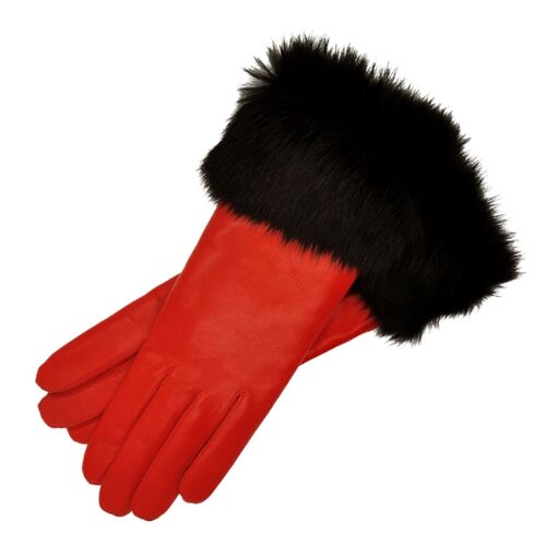 Venezia Red Leather Gloves