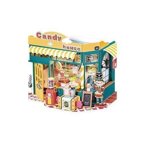 DIY Huisje Rainbow Candy House, Robotime, DG158, 22x14x16,8cm