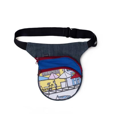 CANALES urban WAIST BAG with Secret Pocket -HANDMADE-