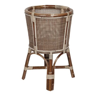 VASO DA FIORIERA IN RATTAN CON 4 GAMBE 38X38X65CM HM472500