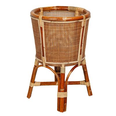 RATTAN-BLUMENTOPF MIT 4 BEINEN 35X35X55CM HM472501