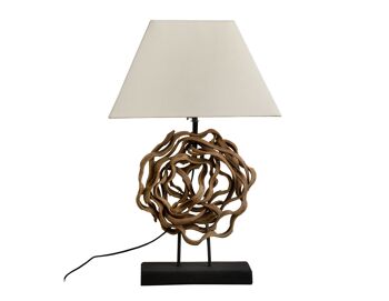 LAMPE DE TABLE LIANA AVEC ÉCRAN 30X15X45CM HM472518 1