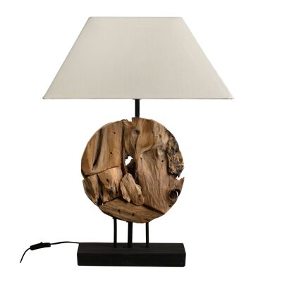 WOODEN TABLE LAMP WITH SCREEN HM472519