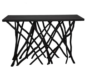 CONSOLE TEKA NOIR 120X35X80CM HM472521 1