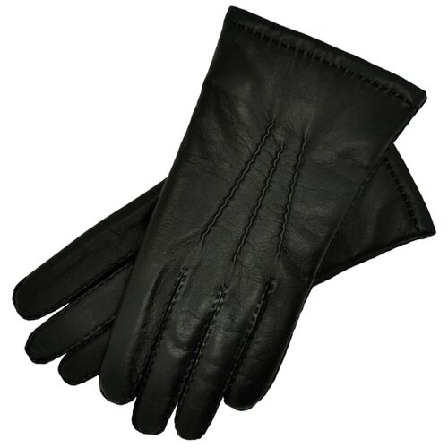 Treviso Black Leather Gloves