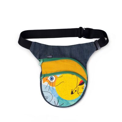 CONSTELATIONS WAIST BAG with Secret Pocket -HANDMADE-