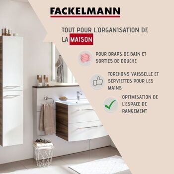 Porte serviette de salle de bain gris Fackelmann Vision 2