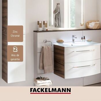 Porte serviette de salle de bain gris Fackelmann Vision 4
