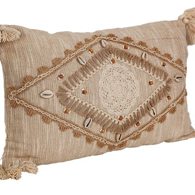 COUSSIN BRODERIE COQUILLE 30X50X8CM HM491107