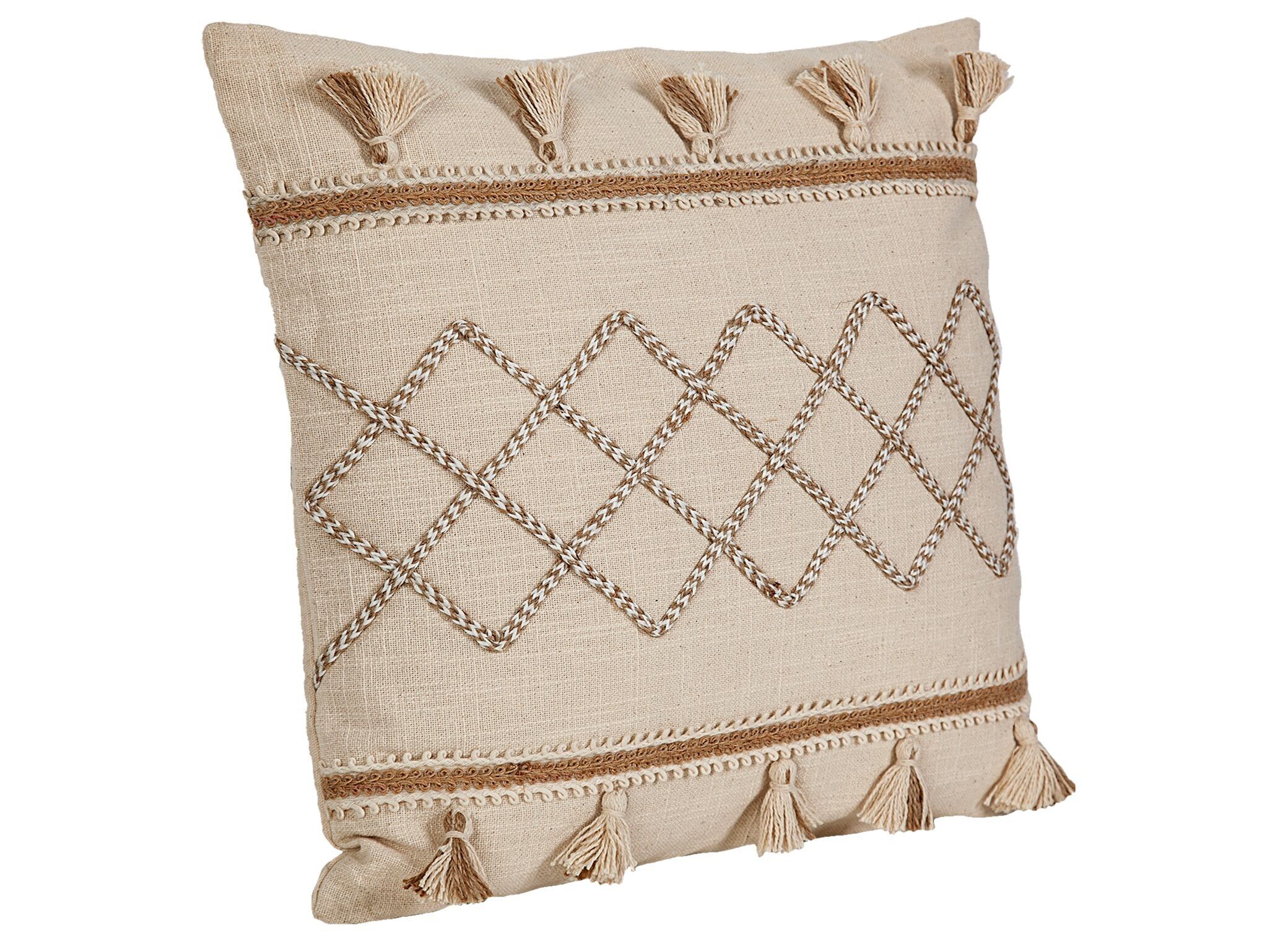 CUSCINO RICAMATO CON NAPPINE HM491113