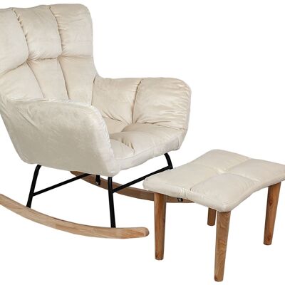 ARMCHAIR WITH WHITE FOOTREST HM843000