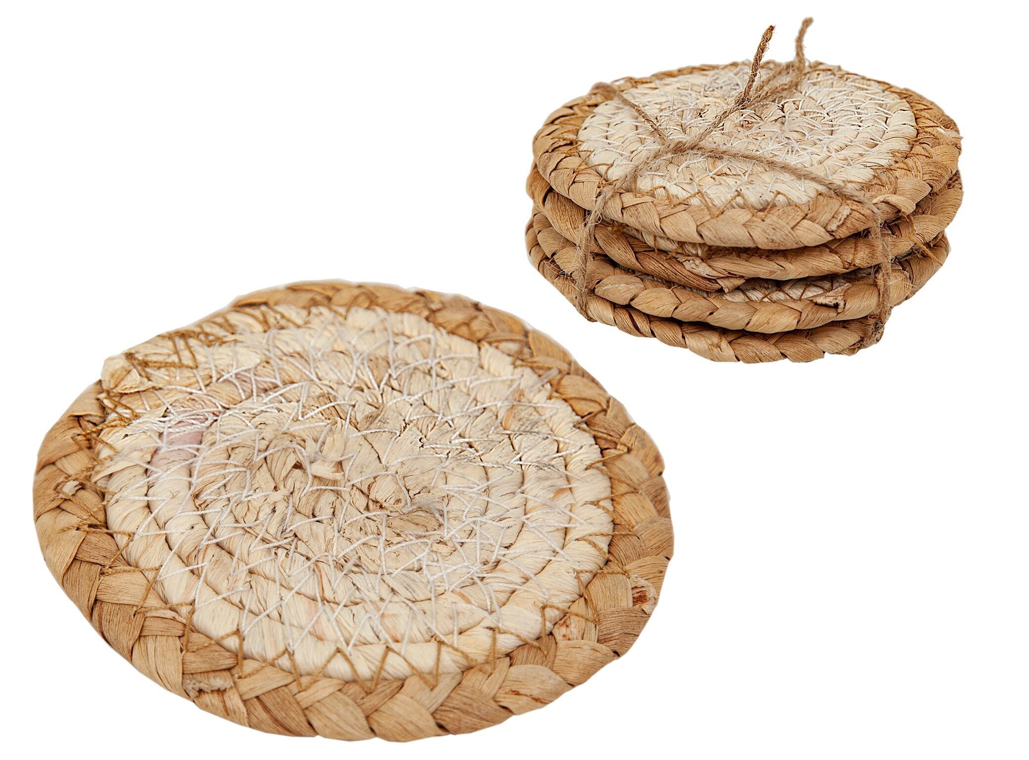 SOUS-VERRES EN OSIER MARRON/BEIGE HM843012