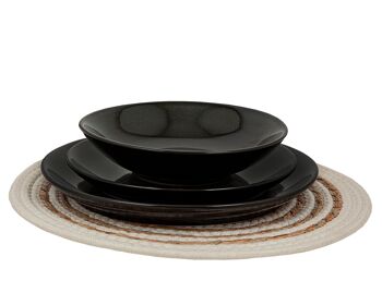 ASSIETTE CÉRAMIQUE VERT FONCÉ HM843047 2