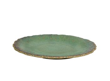 ASSIETTE CÉRAMIQUE TURQUOISE HM843063 1