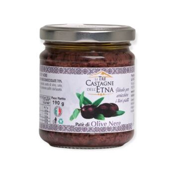 Pâté d'olives noires 190 gr. 1