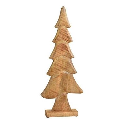 Sapin de Noël en bois de manguier marron (L/H/P) 25x60x6cm