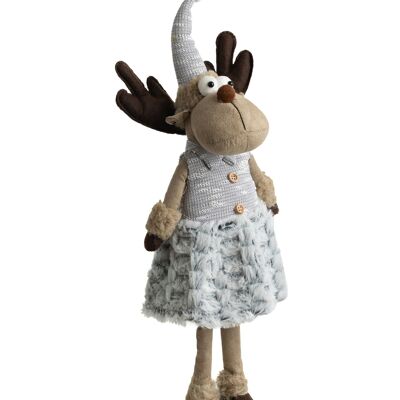 CHRISTMAS FIGURE REINDEER 20X10X56CM HM843106