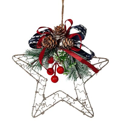 DECORACION ARBOL NAVIDAD ESTRELLAMETAL HM843174