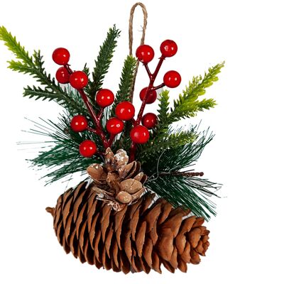 CHRISTMAS TREE DECORATION PINEAPPLE MISTLETOE 9X5X10CM HM843179