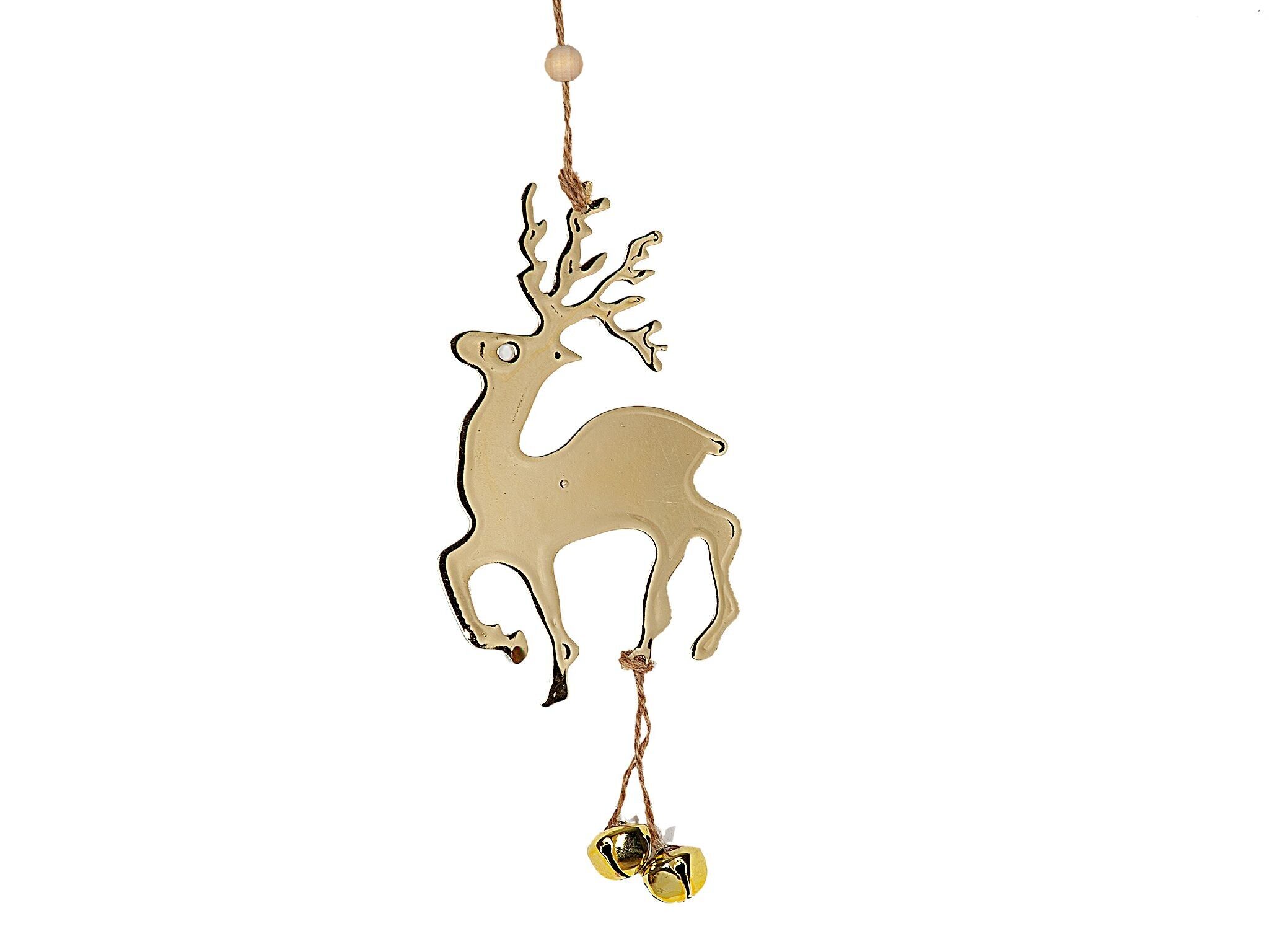 GOLDENE METALL-RENTIER-WEIHNACHTSBAUMDEKORATION HM843185