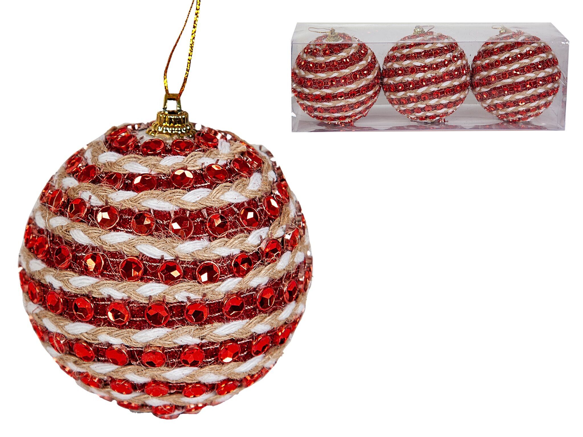 BOULE DE NOËL EN MOUSSE ROUGE HM843190
