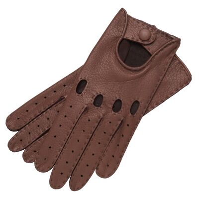 Gants de conduite Rome en peau de cerf taupe