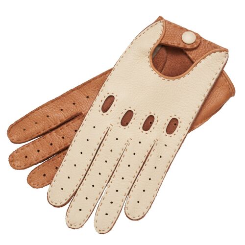 Rome Creme and Natural Deerskin Driving Gloves