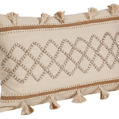 EMBROIDERY CUSHION WITH TASSELS HM491114