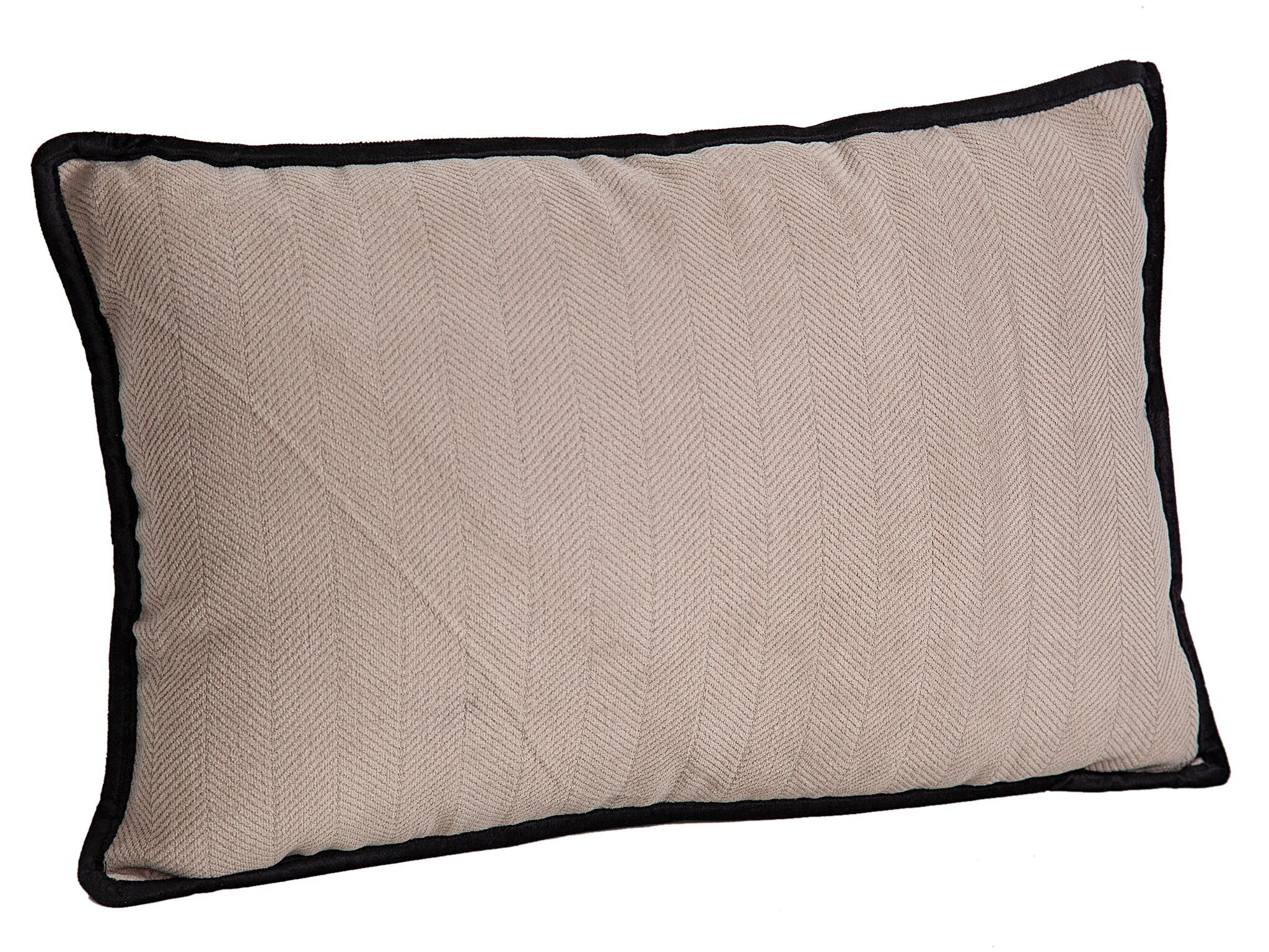 CUSCINO BEIGE BORDO NERO POLIESTERE HM843233