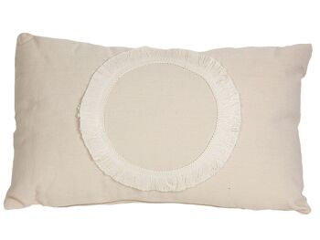 COUSSIN BLANC AVEC FRANGES POLYESTER HM843245