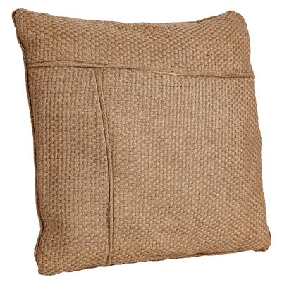 BROWN POLYESTER CUSHION HM843254