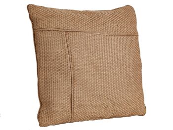 COUSSIN POLYESTER MARRON 45X45X10CM HM843254