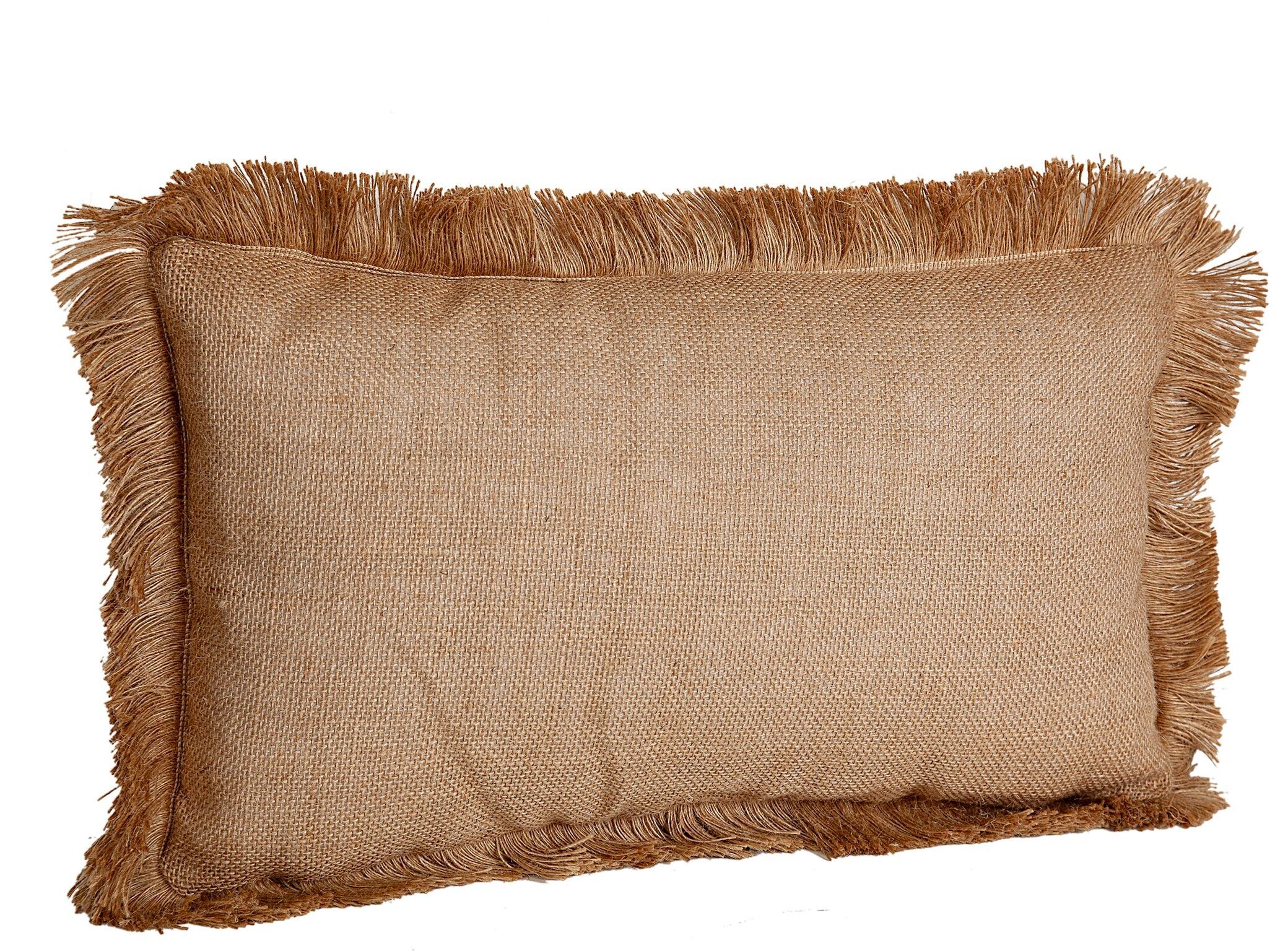 BORDO CUSCINO MARRONE CON FRANGE POLIESTERE MARRONE HM843265