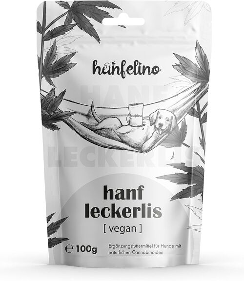 Hunde Leckerlis mit Hanf 100g Snacks – Natürliche Beruhigung & Entspannung bei Angst oder Stress – Hundekekse aus Hanfpresskuchen getreidefrei & naturbelassen