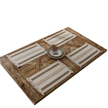 NAPPE INDIVIDUELLE BEIGE/MARRON 30X45X1CM HM843274 1