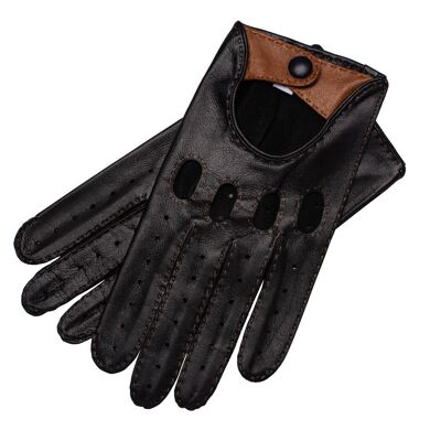 Rome Blue and Camel Driving Gloves