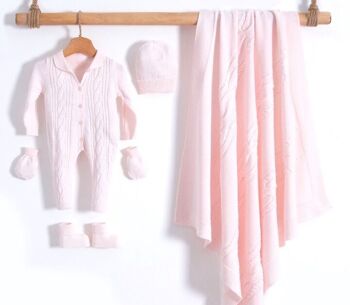 Ensemble de vêtements modernes pour bébé, tricot 100% coton, col chemise 3