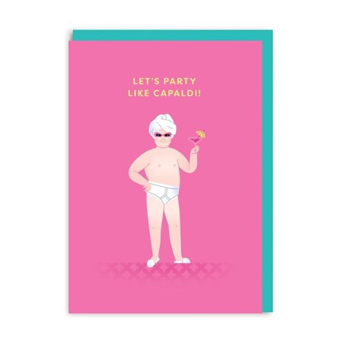 Party Like Lewis Capaldi Greeting Card (8899)